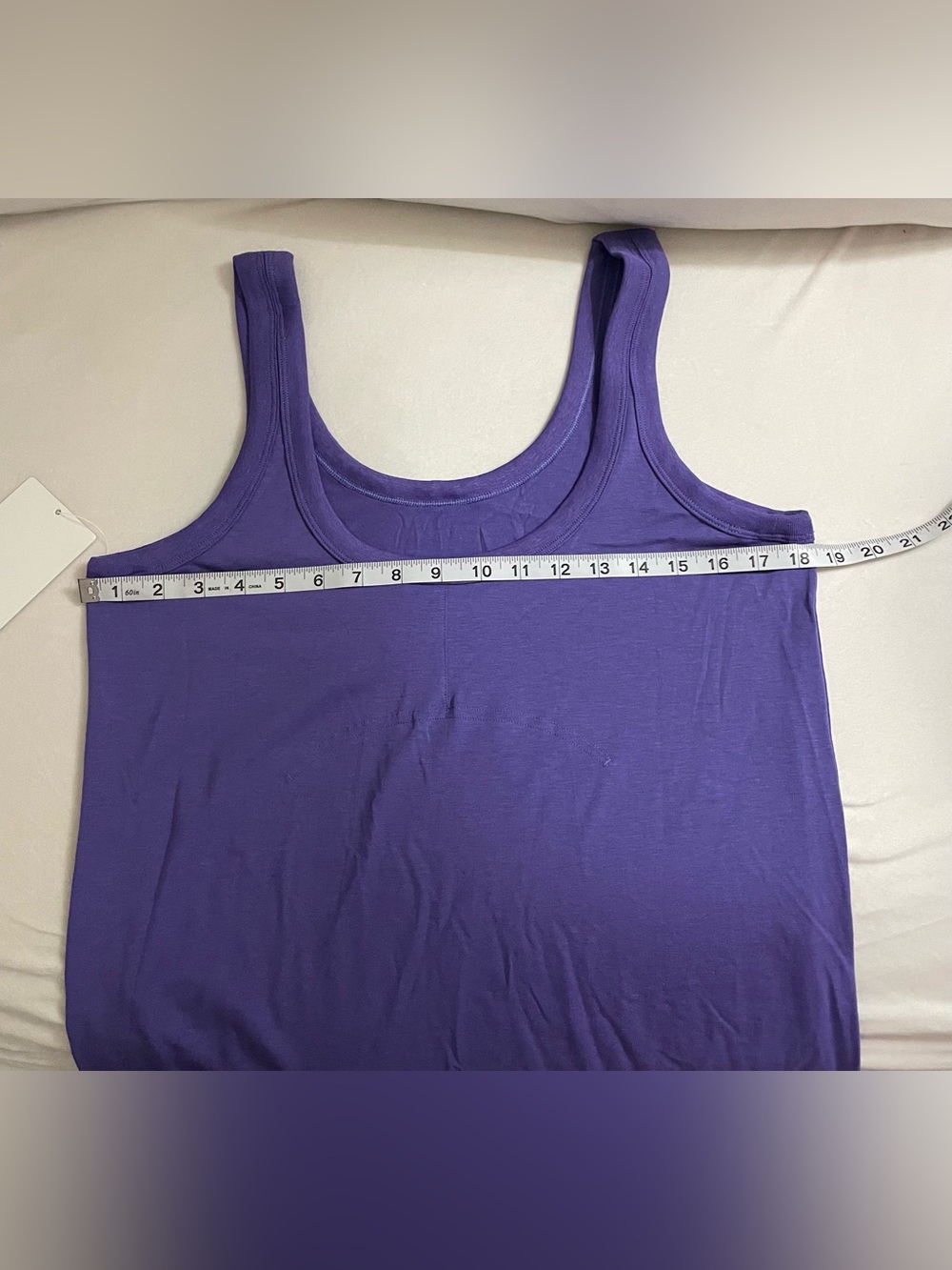 Lululemon NWT Classic Fit Cotton Blend Scoop Dress Charged Indigo Purple Size 8 - Picture 8 of 12